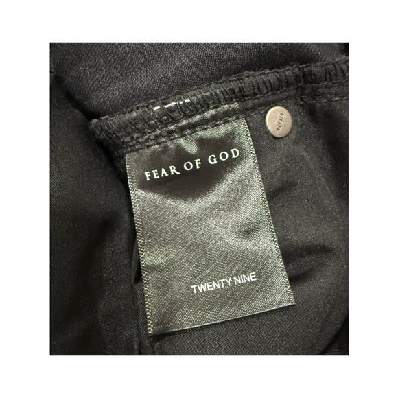 Fear Of God Fourth Collection 2015-2016 Ankle Zip Black Jeans Ripped 29 - Picture 14 of 16
